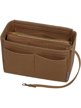 Felt Purse Organizer Insert with Zipper | Handbag & Tote Shaper | 7 Sizes